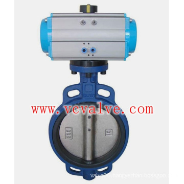 Pneumatic Wafer Type Butterfly Valve